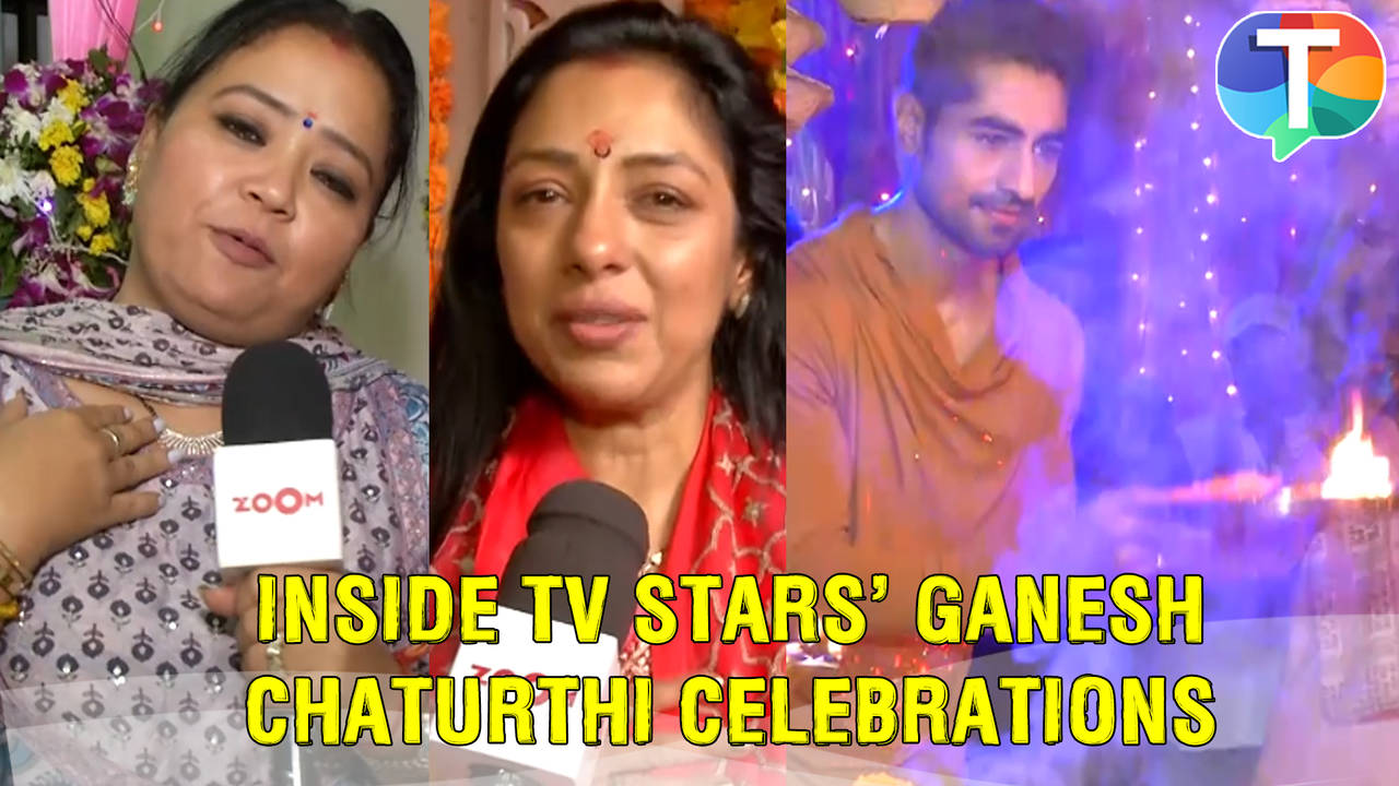 Rupali Ganguly, Hiba Nawab, Sharad Malhotra & others TV celebs Ganesh ...