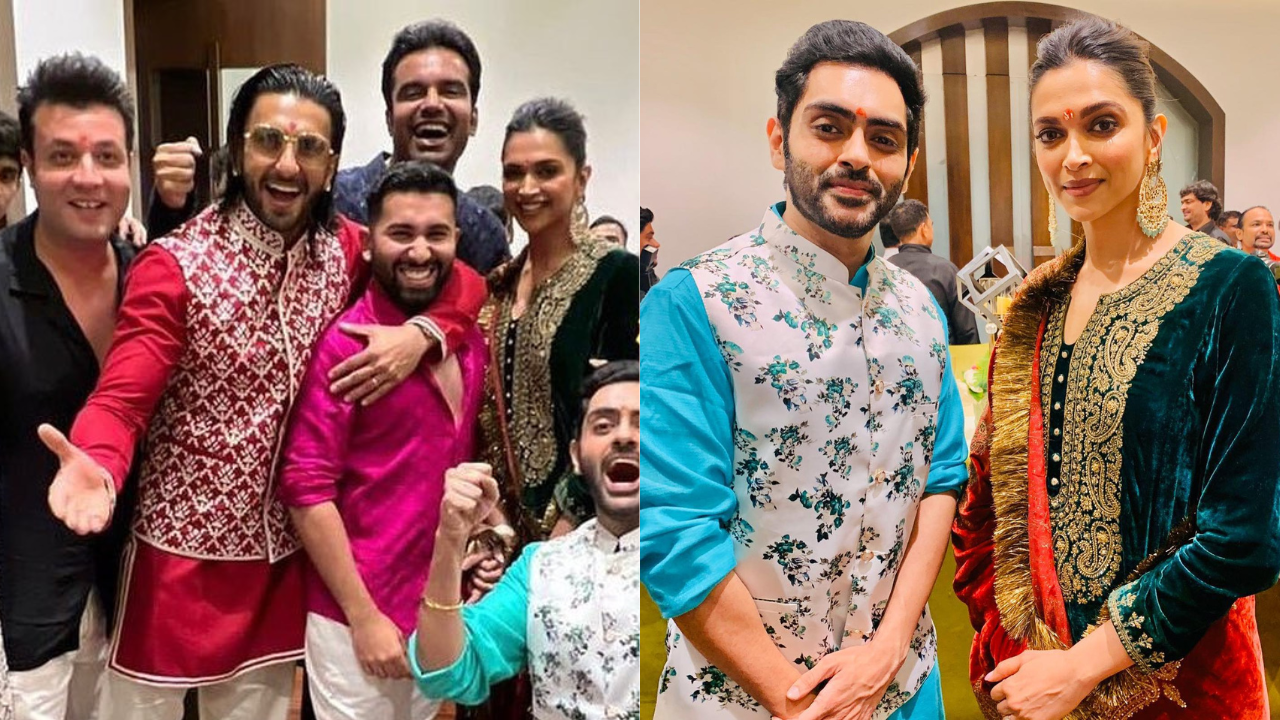 Deepika, Ranveer Look Regal In Ethnic Wear As They Pose At Maharashtra ...