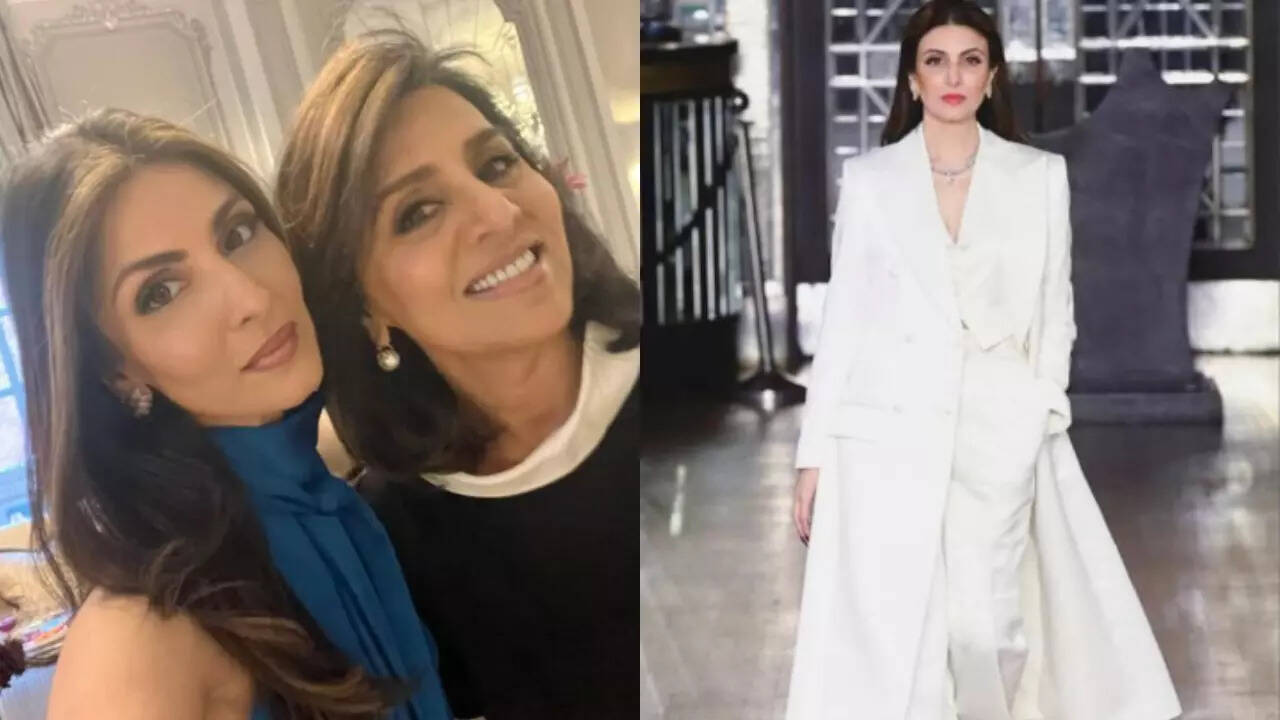 Neetu Kapoor cheers for daughter Riddhima Kapoor Sahni as she walks the ramp at London Vogue Week in type
