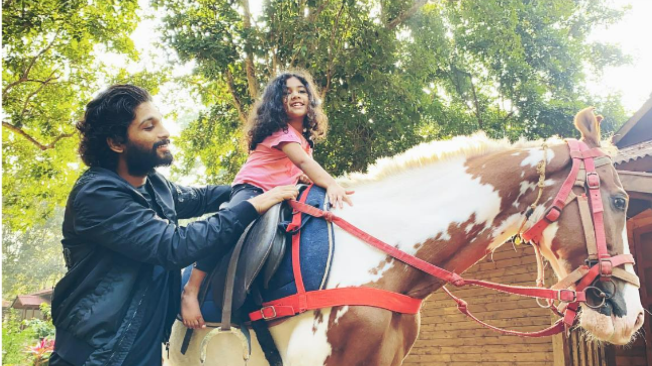 Allu Arjun and Allu Arha