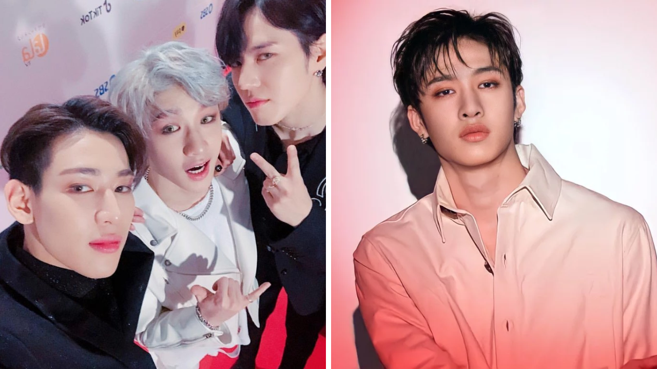 Bang Chan's Pink and Blue Hair Transformation - wide 5