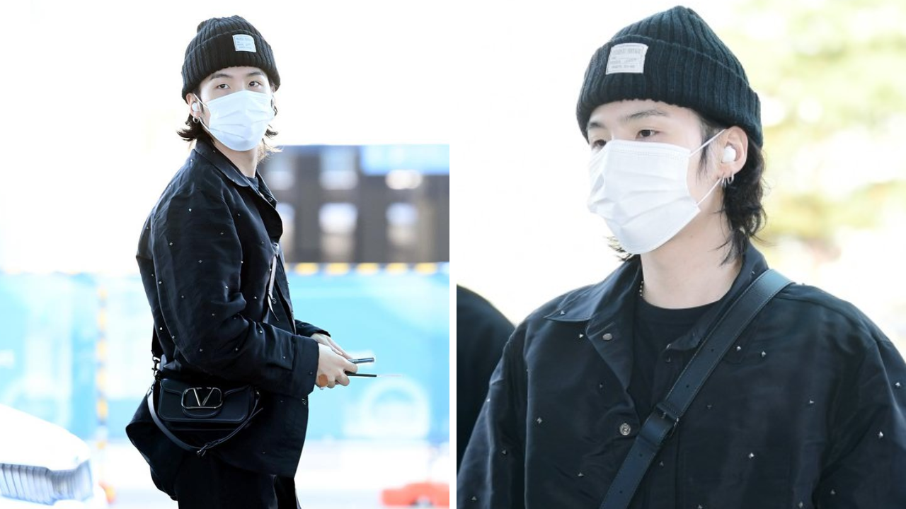BTS' Suga Serves Ubercool Airport Look Worth Over Rs 5 Lakh; ARMY