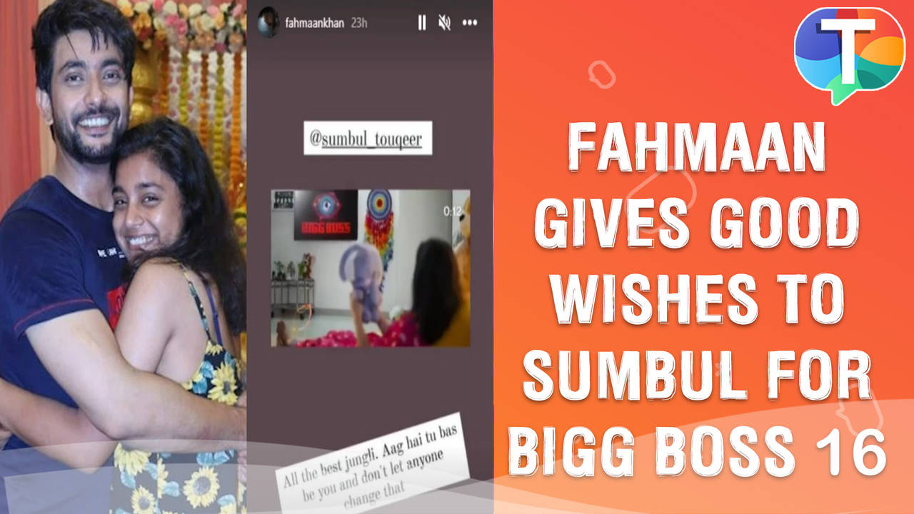 Fahmaan Khan CONGRATULATES Imlie co-star Sumbul Touqeer Khan for Bigg