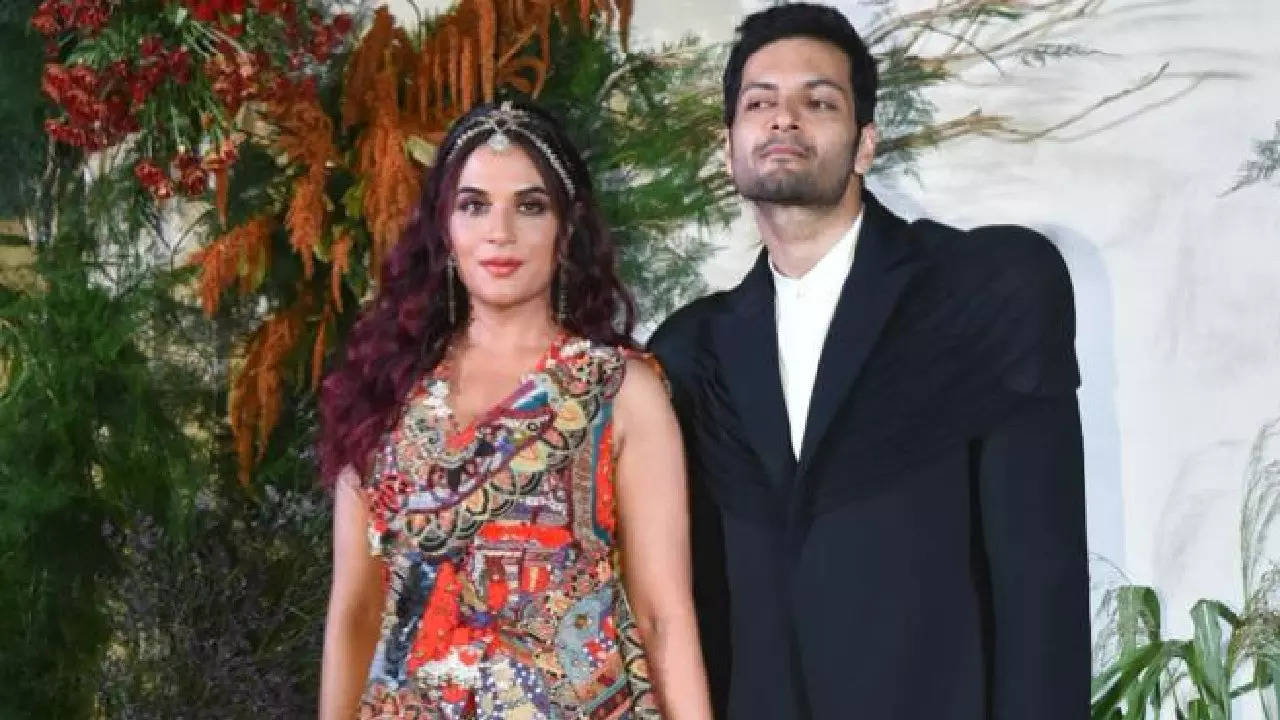 Richa Chadha, Ali Fazal look breathtaking in traditional attires at their wedding reception in Mumbai - PICS
