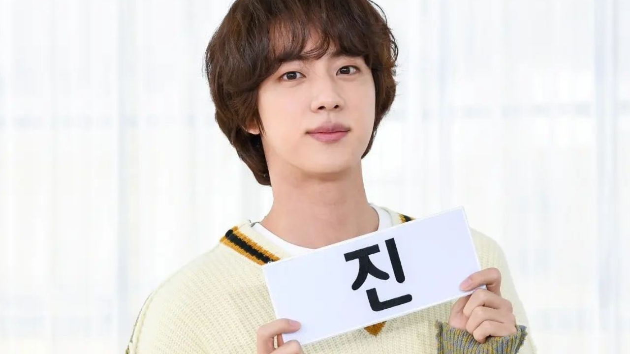 BTS' Jin looks like an adorable sugar glider while performing a task on