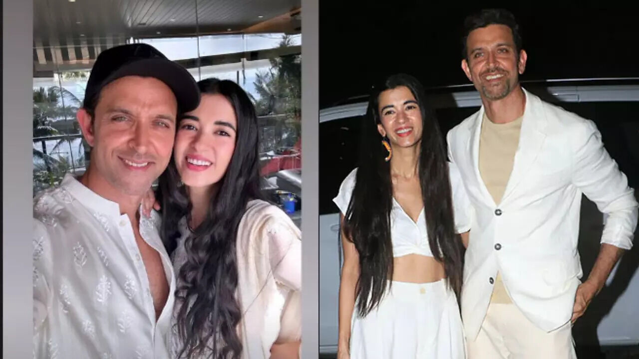 Hrithik Roshan and girlfriend Saba Azad celebrate their first Diwali ...