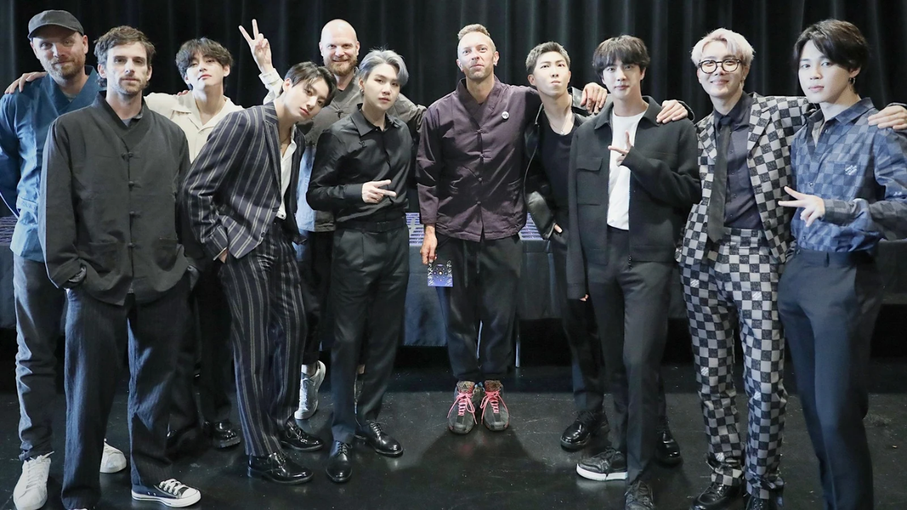 BTS with Coldplay