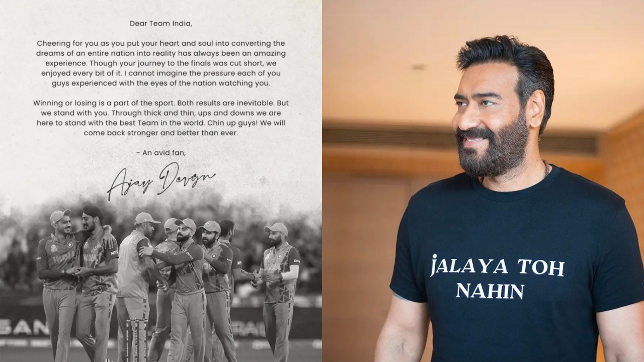 Dear Team India Avid Fan Ajay Devgn Pens Heartfelt Note After T20 dear-team-india-avid-fan-ajay-devgn-pens-heartfelt-note-after-t20