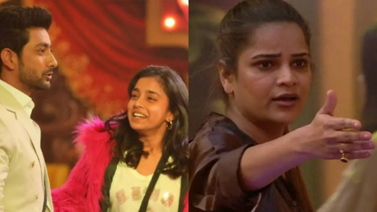 Fahmaan Khan reacts as Sumbul responds to Archana's dig