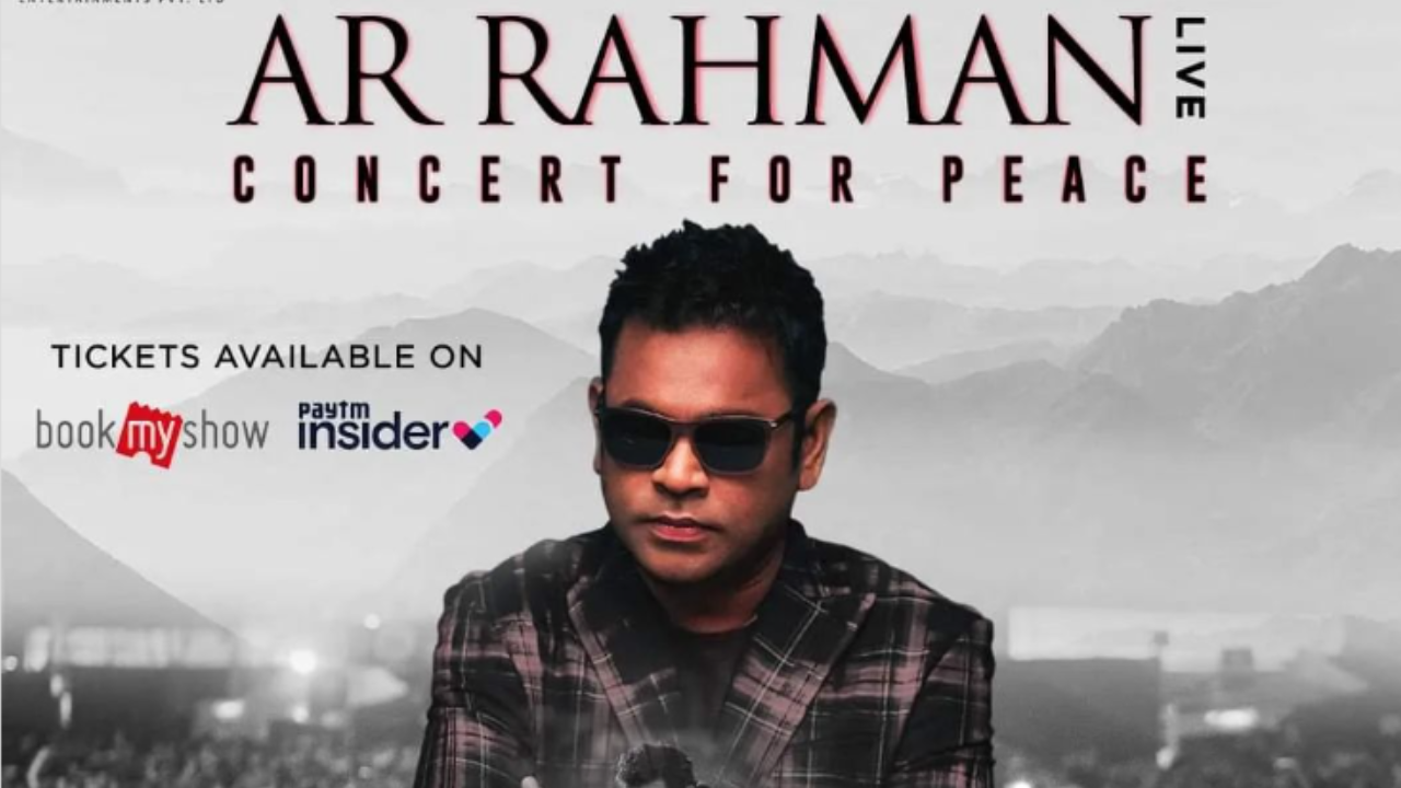 AR Rahman concert for Peace Where and when to watch, ticket prices and