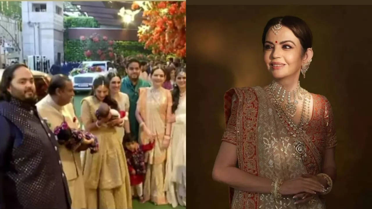 Isha Ambani styles her final lehenga look for Anant Ambani's pre-wedding  gala with dramatic handmade rosette cape | PINKVILLA