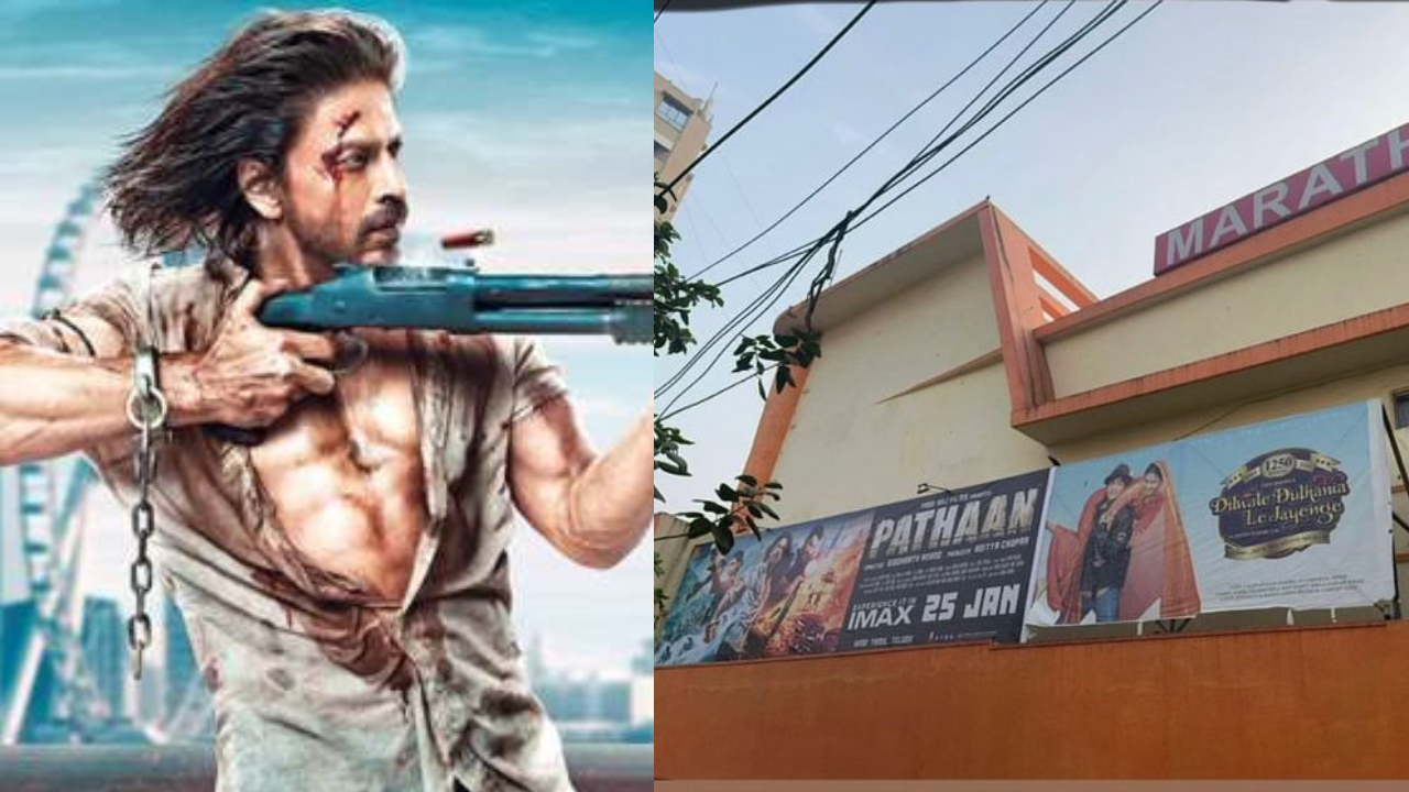 Mumbai's iconic Maratha Mandir runs Shah Rukh Khan's DDLJ and Pathaan