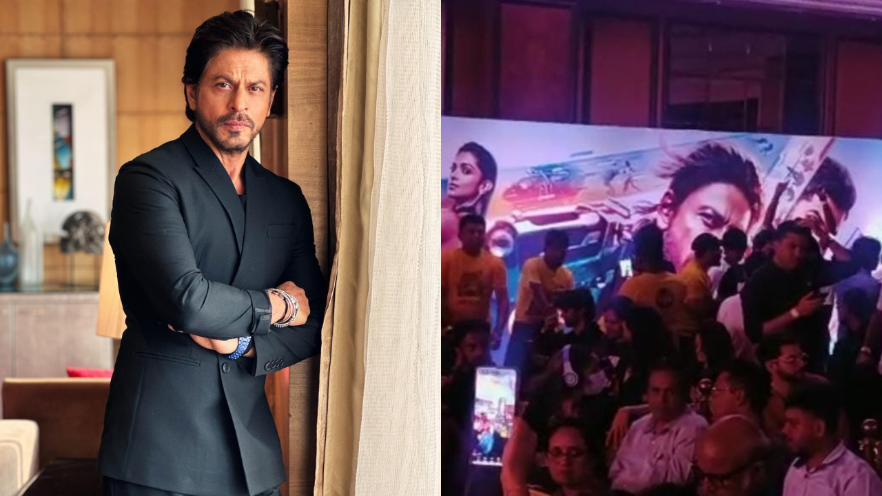 Fans Welcome Shah Rukh Khan Deepika Padukone In First Ever Pathaan Presser Dancing To Jhoome Jo 8365