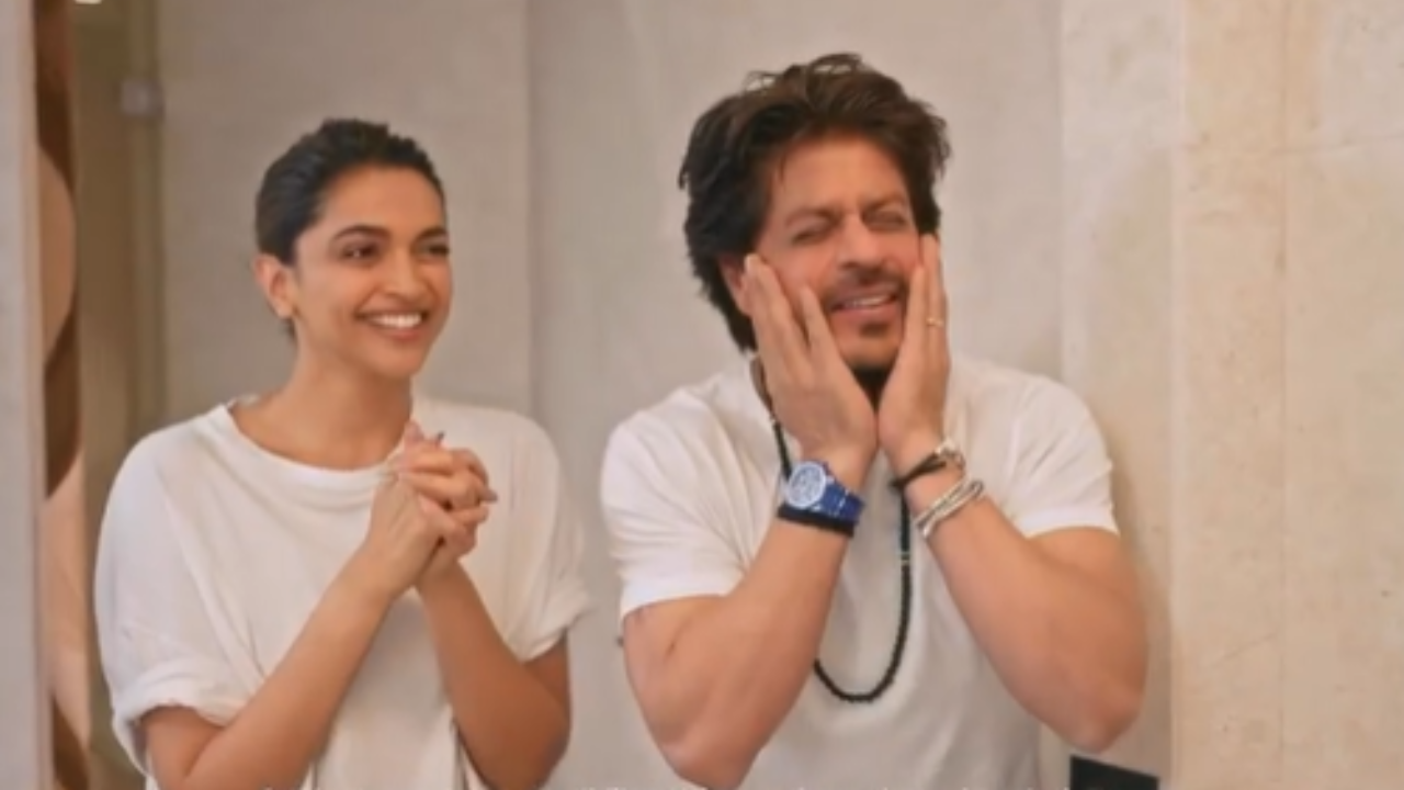 Shah Rukh Khan and Deepika Padukone. Pic Credit: Instagram