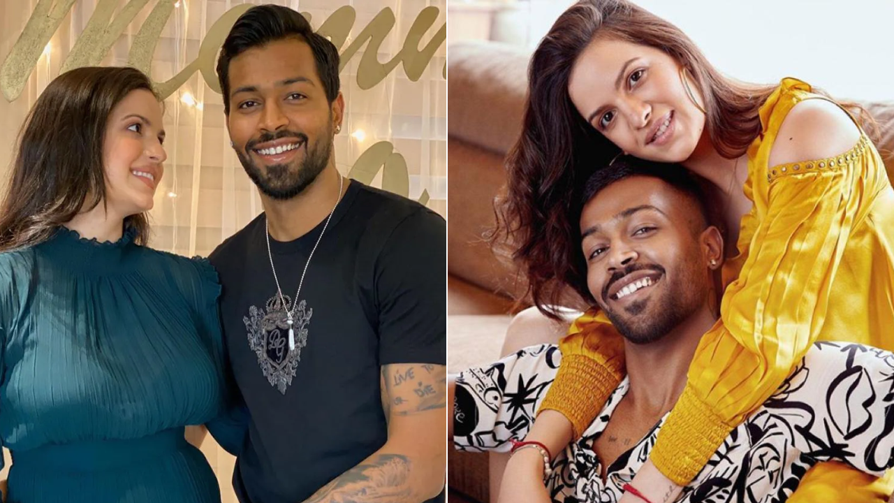 Hardik Pandya and Nataša Stanković