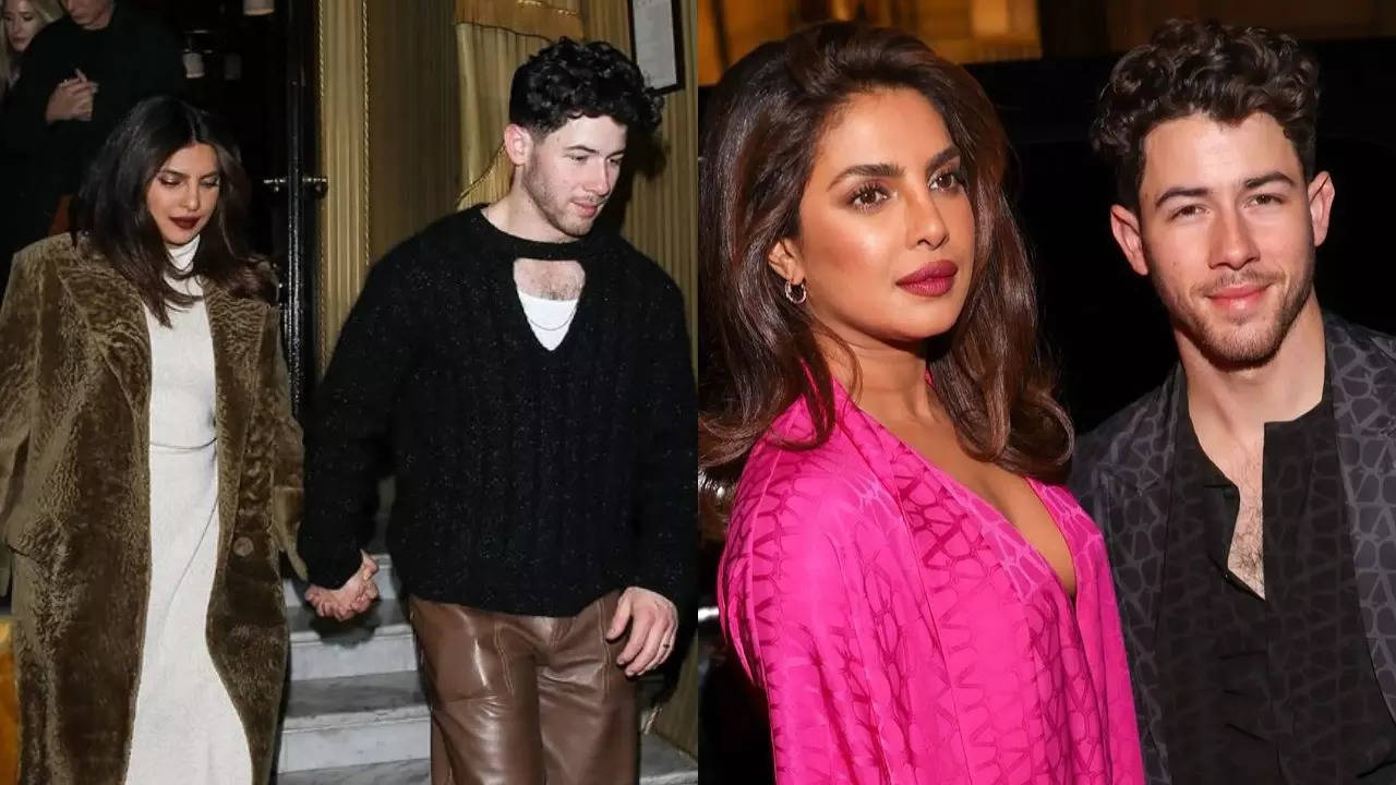 Priyanka Chopra and Nick Jonas in Paris