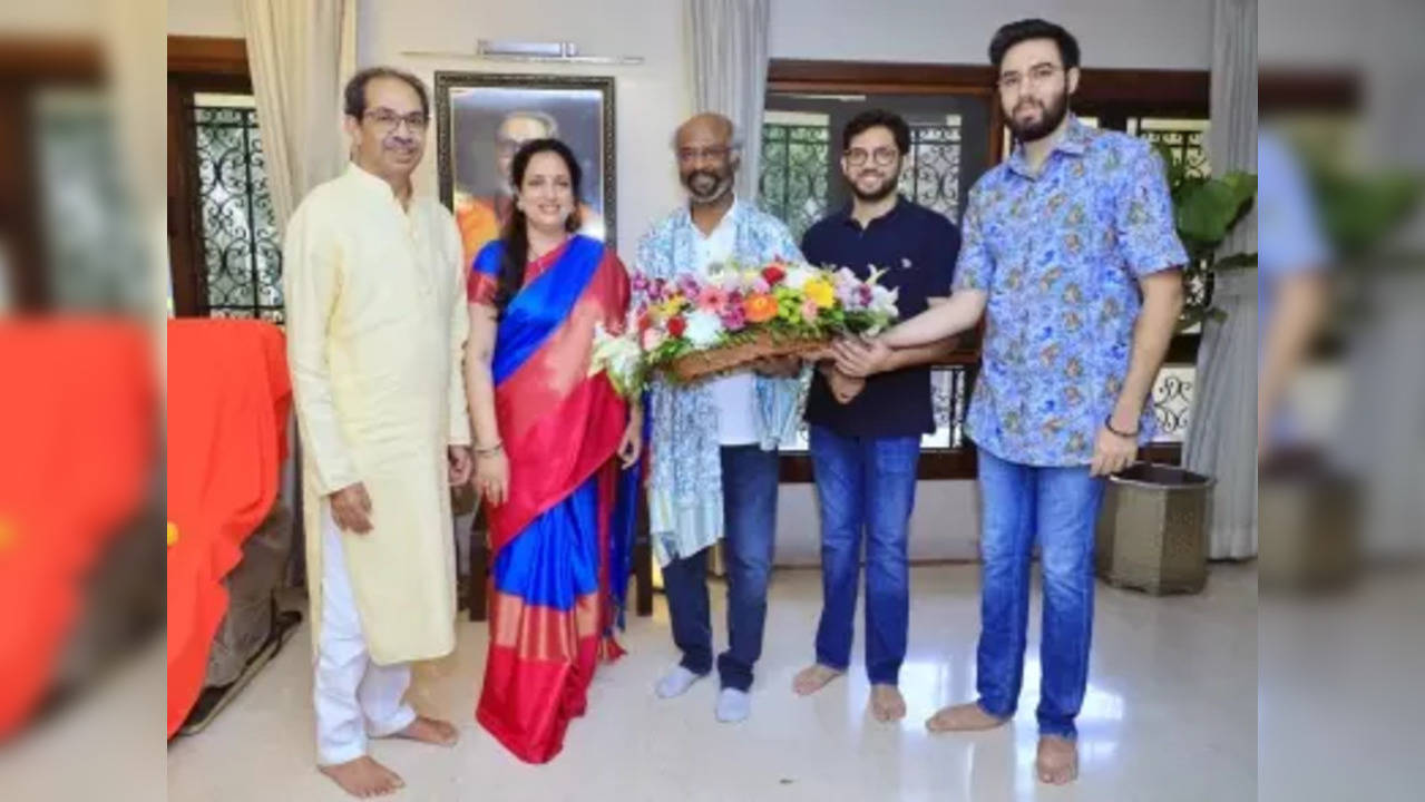 Thackeray: Superstar Rajinikanth Meets Uddhav , Aditya Thackeray At 