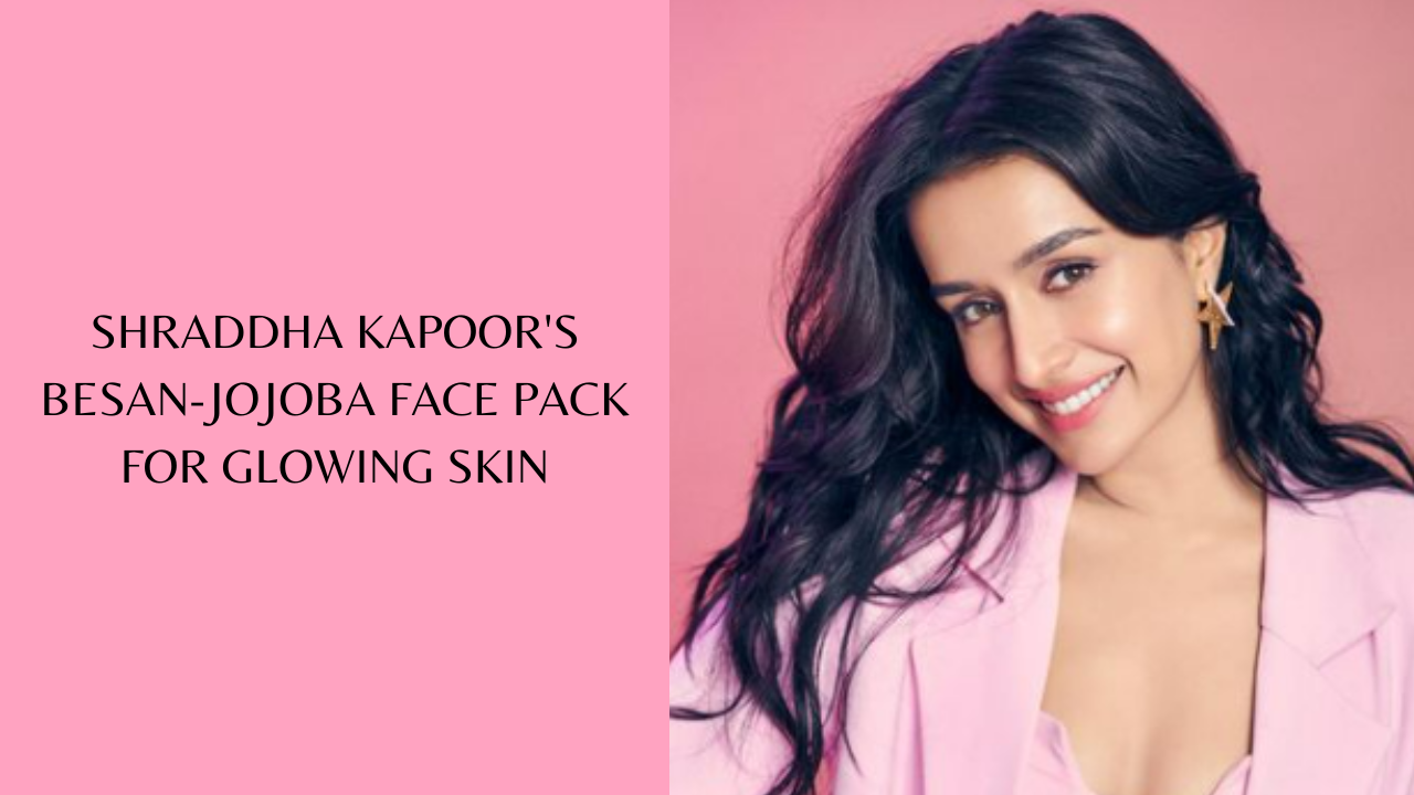 Shraddha Kapoor's besan-jojoba face pack for glowing skin. Pic Credit: Instagram