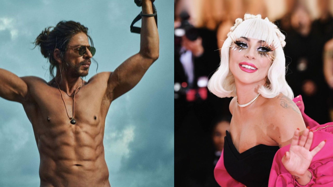 When Lady Gaga said she would 'absolutely not date' Shah Rukh Khan, 'dashed' his hopes to the ground (Credits Pinterest)