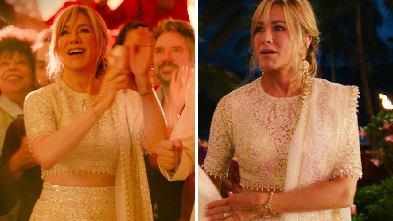 Jennifer Aniston says her Manish Malhotra lehenga in Murder Mystery 2 was  heavy