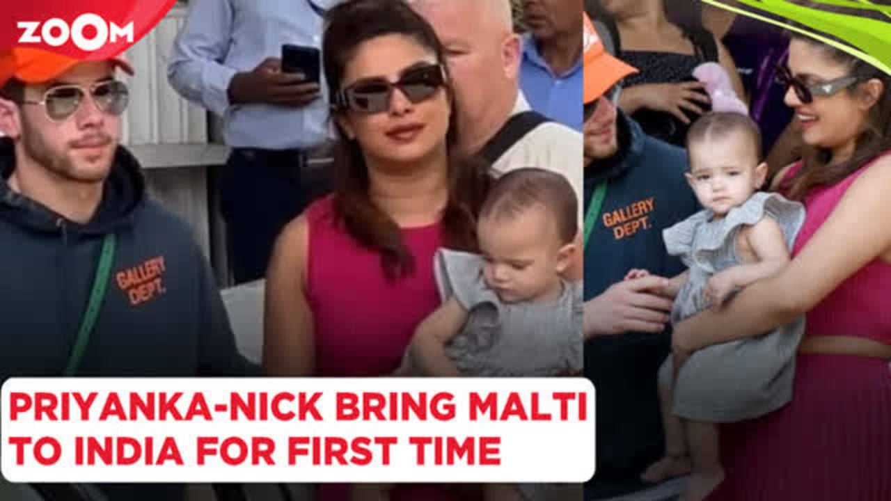 Priyanka Chopra And Nick Jonas Bring Daughter Malti Marie To India For