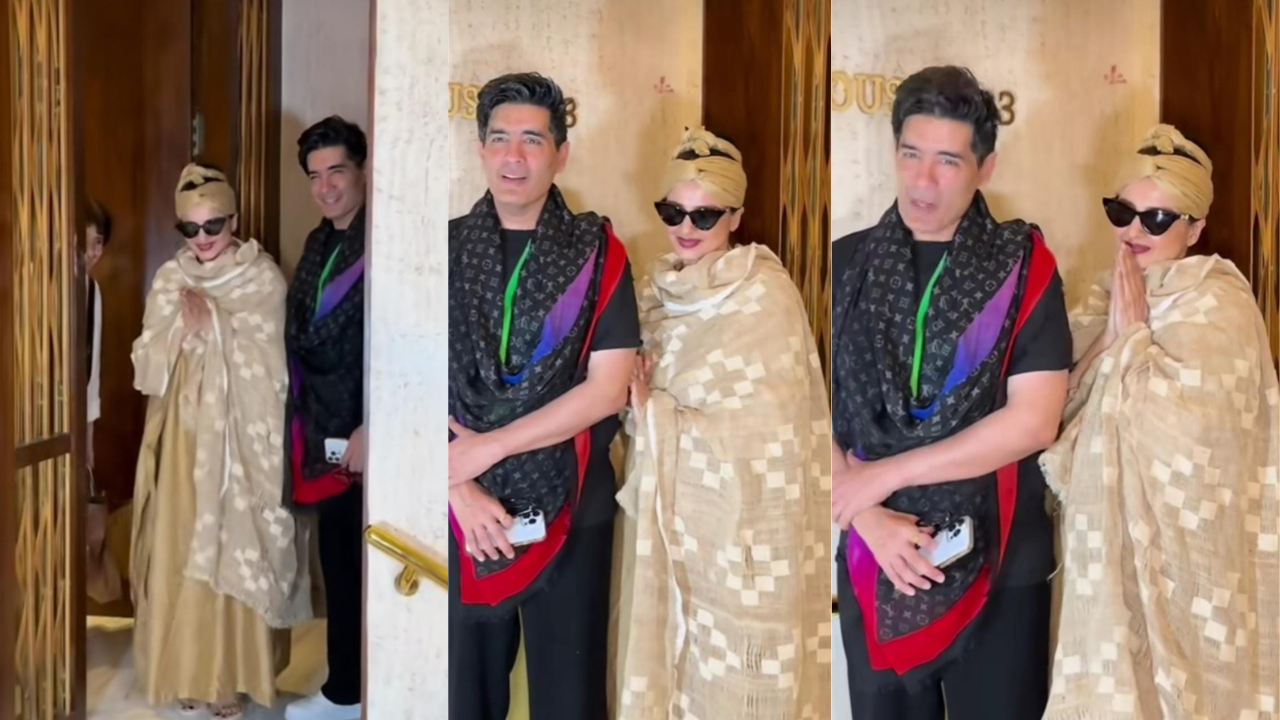 Rekha and Manish Malhotra